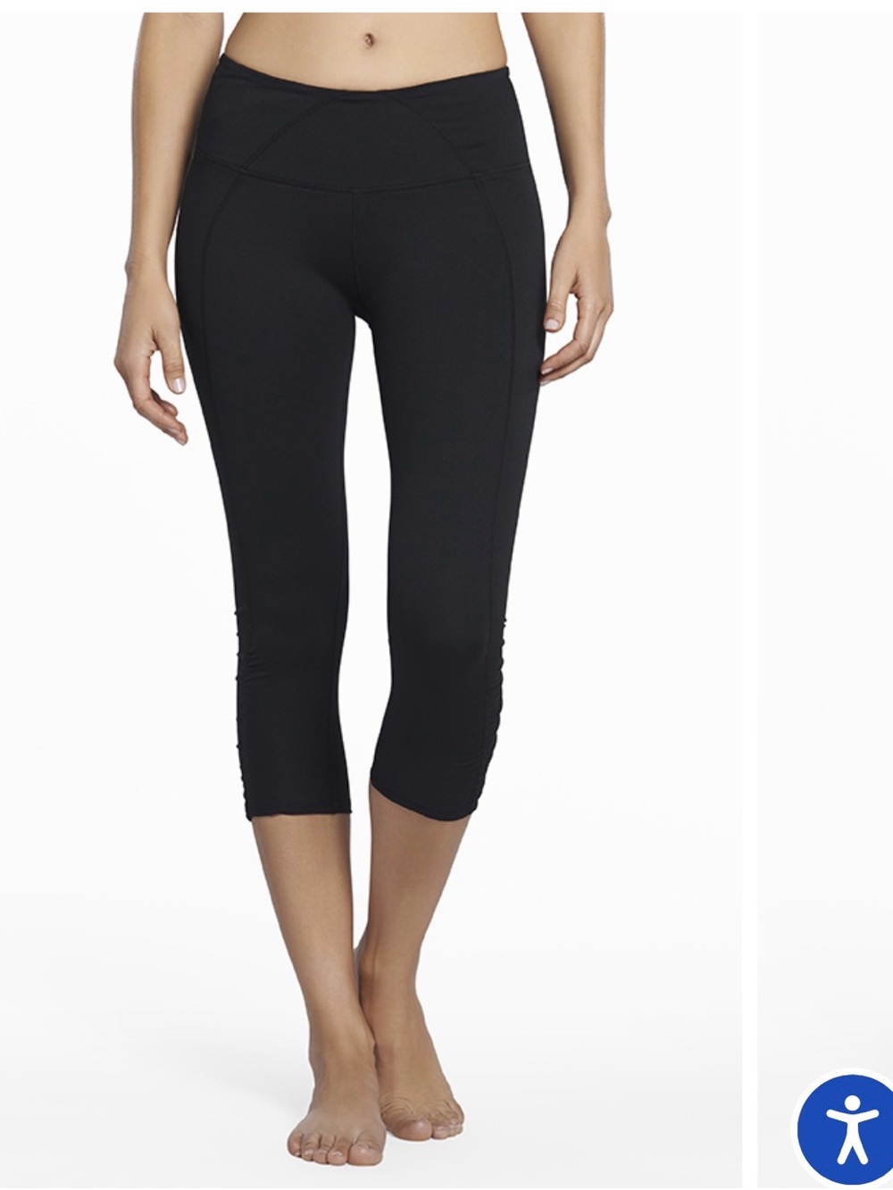 Fabletics Cela Capri Tight black size xs with ruching